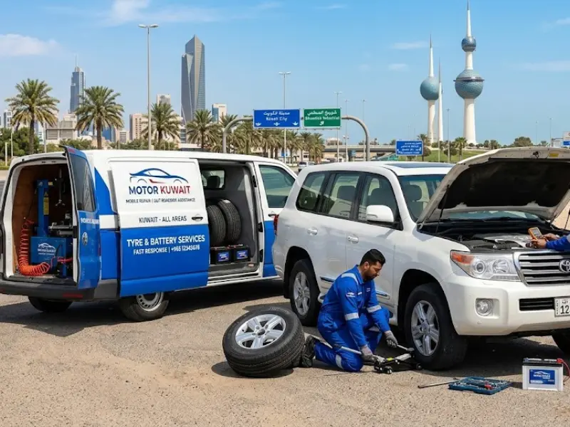 Tyre Puncture Repair Kuwait 247 Mobile Service